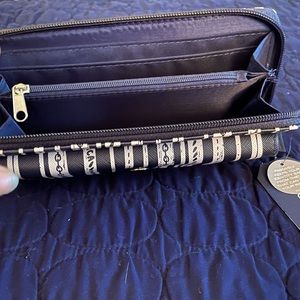 Nautical Wallet. Navy Blue & White